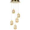 Huelto Iv gold - Italux - lampa wisząca nowoczesna