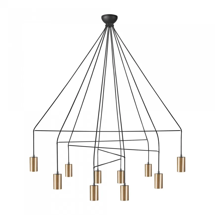Imbria Brass X - Nowodvorski - lampa wisząca nowoczesna