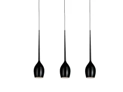 IZZA 3 SHINY BLACK - Azzardo - lampa wisząca