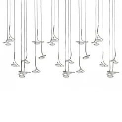 Jackie O Chandelier 20 nikiel - Catellani & Smith - lampa wisząca
