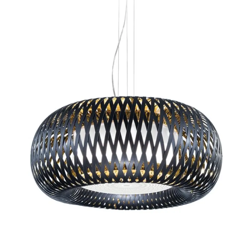 Kalatos Ø63 czarny, złoty - Slamp - lampa wisząca