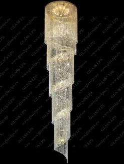 L15 512/48/3 - Glass LPS - kryształowa lampa sufitowa