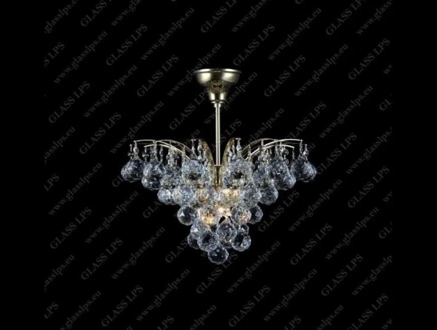 L17 555/04/4 - Glass LPS - lampa wisząca kryształowa