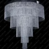 L15 546/28/6; F 5 floor, 2 coat, Ni - Glass LPS - kryształowa lampa sufitowa