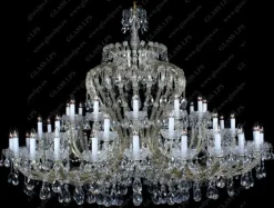 L14 008/48/1; F 3 floor - Glass LPS - kryształowy żyrandol