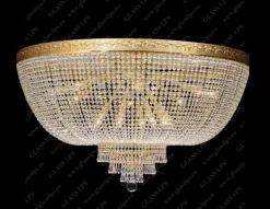 L15 501/16/3; F 1 floor - Glass LPS - kryształowa lampa sufitowa