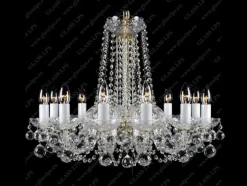L11 007/12/4, F 1 floor - Glass LPS - lampa wisząca kryształowa