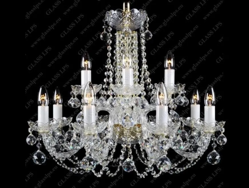 L11 007/12/4, F 2 floor - Glass LPS - lampa wisząca kryształowa