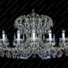 L14 005/18/1; F cut - Glass LPS - kryształowy żyrandol