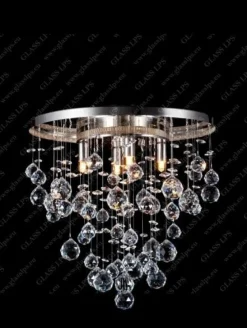 L17 236/04/4; Ni - Glass LPS - kryształowa lampa sufitowa