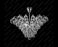 L17 555/06/4; Ni - Glass LPS - kryształowa lampa sufitowa