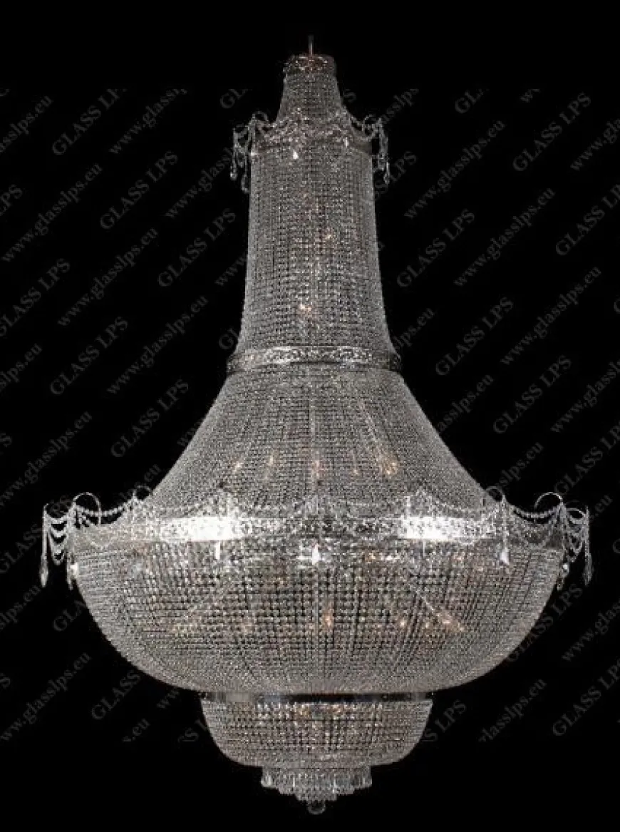 L15 572/48/1-A, 3; F 2 floor, Ni - Glass LPS - kryształowy żyrandol