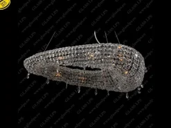 L17 293/12/1-A, 3; Ni - Glass LPS - kryształowa lampa sufitowa