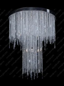 L17 270/24/3-H, 3-SK; F 2 floor, Ni - Glass LPS - kryształowa lampa sufitowa