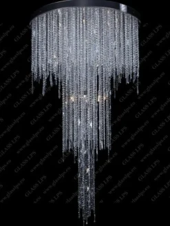 L17 270/28/3-H, 3-SK; F 3 floor, Ni - Glass LPS - kryształowa lampa sufitowa