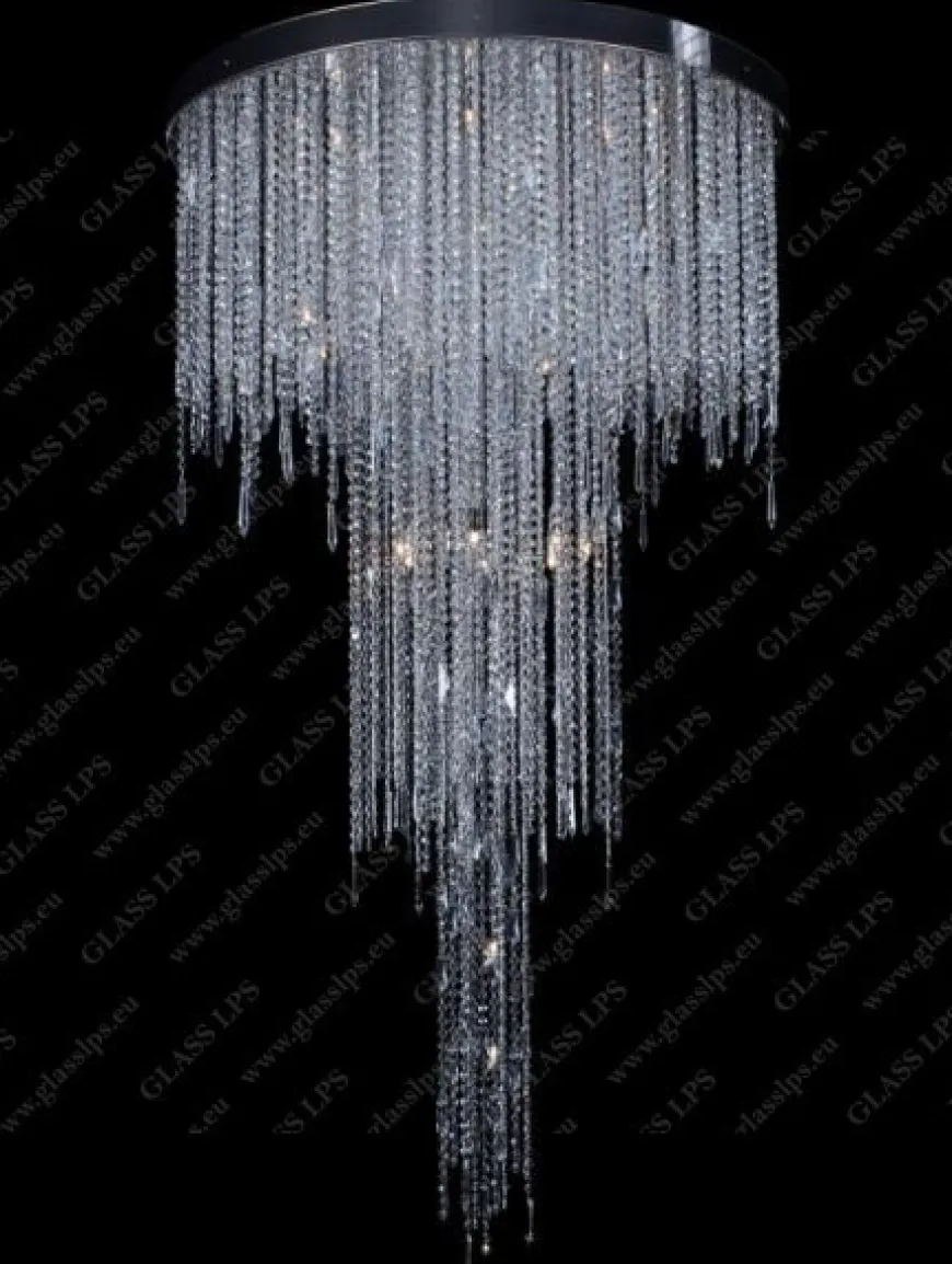 L17 270/28/3-H, 3-SK; F 3 floor, Ni - Glass LPS - kryształowa lampa sufitowa