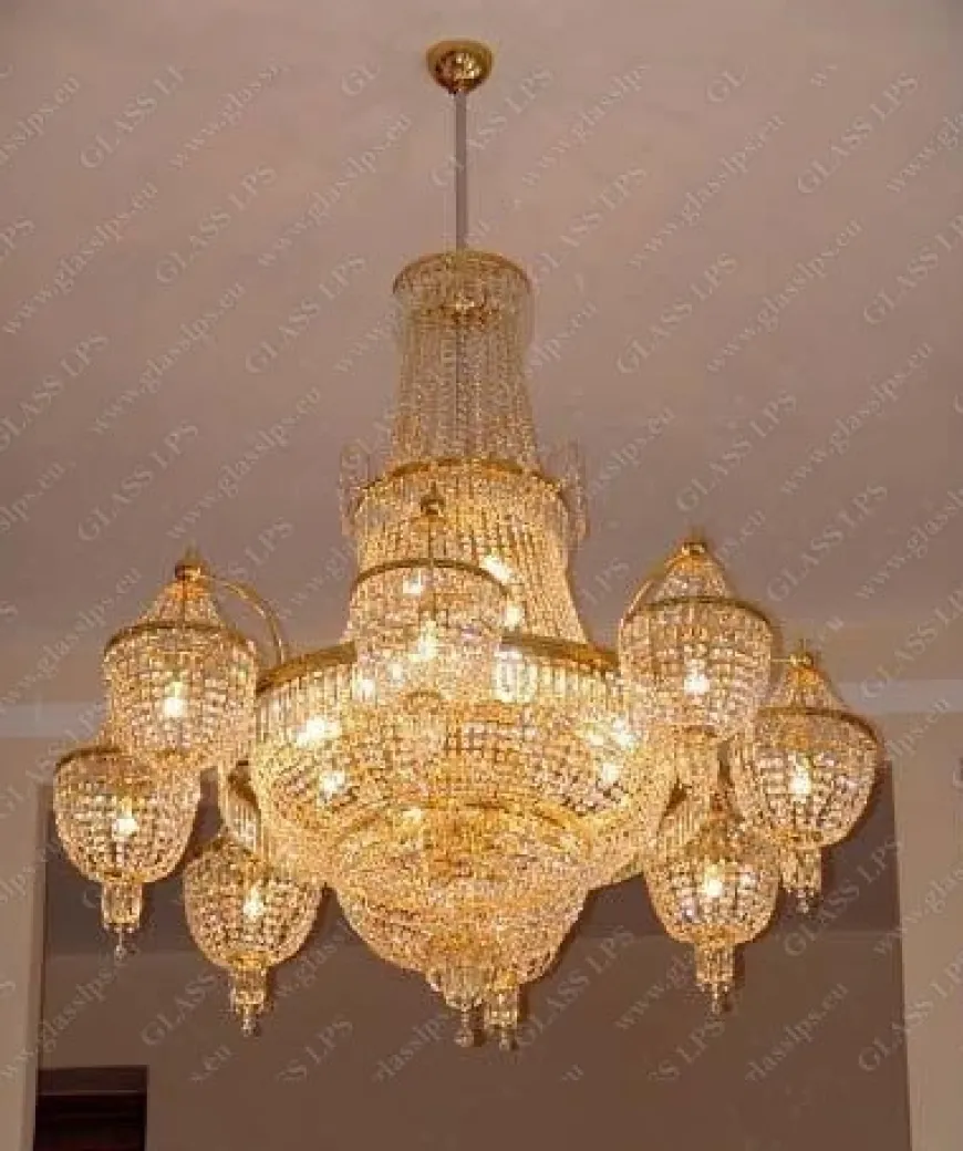 L15 525/64/3-P; F 2 floor - Glass LPS - kryształowy żyrandol
