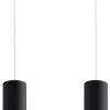 Lagos 2 Czarny - SOLLUX LIGHTING - lampa wisząca