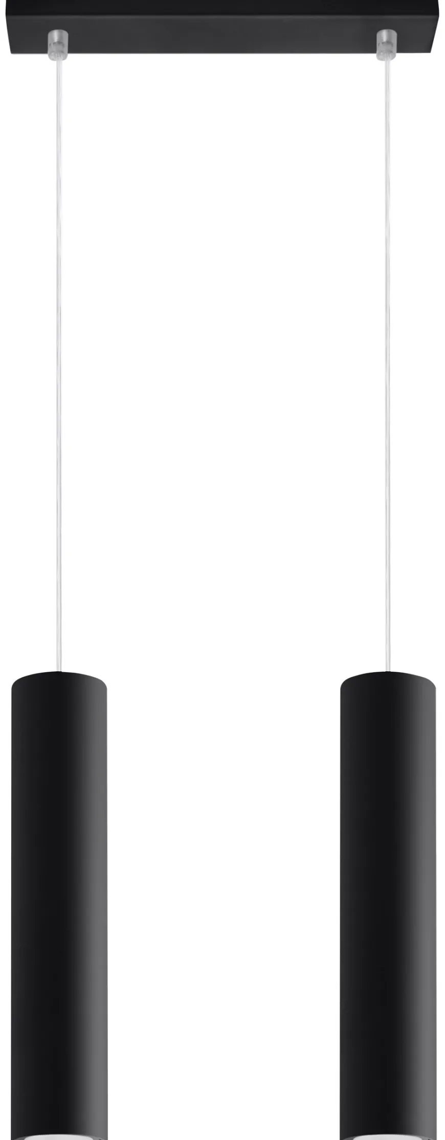 Lagos 2 Czarny - SOLLUX LIGHTING - lampa wisząca