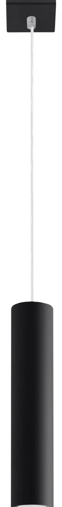 Lagos 1 Czarny - SOLLUX LIGHTING - lampa wisząca