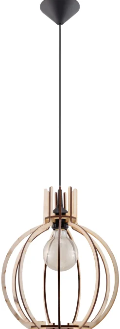 Lampa Wisząca ARANCIA Naturalne Drewno - Sollux