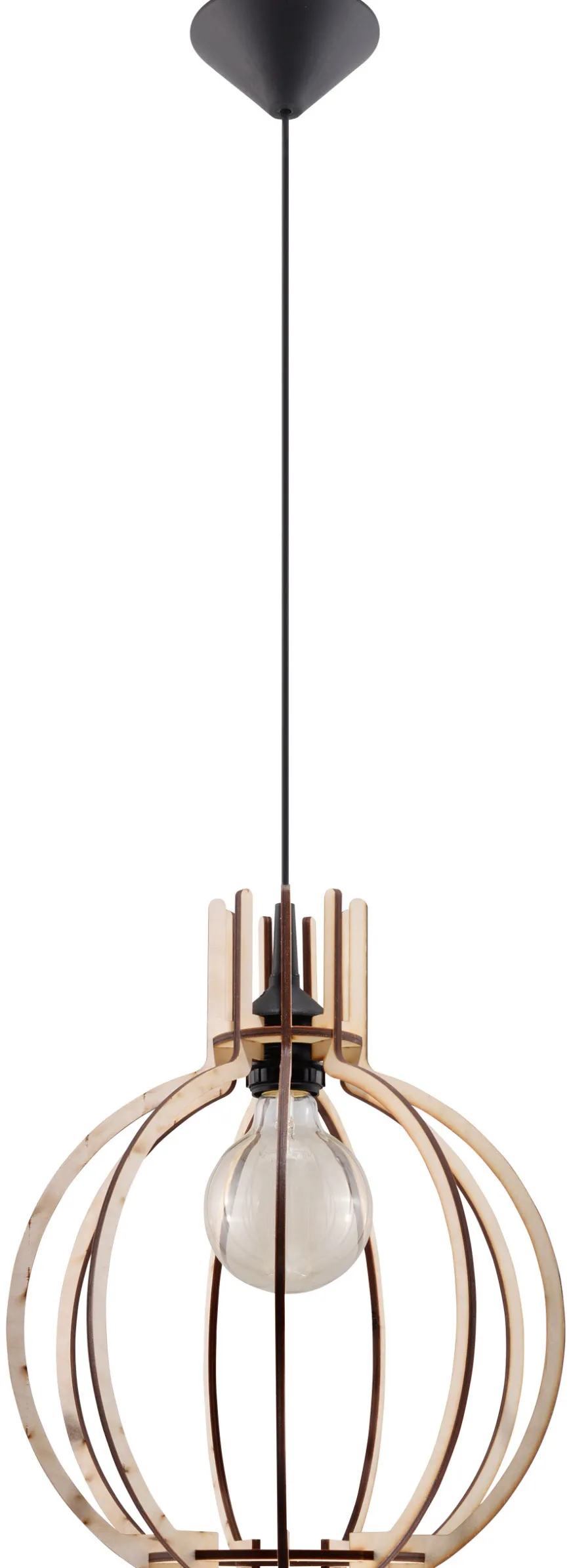 Lampa Wisząca ARANCIA Naturalne Drewno - Sollux