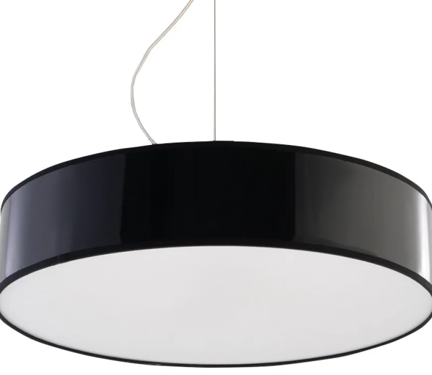 Lampa Wisząca ARENA 45 Czarna - Sollux