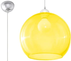 Lampa Wisząca BALL Żółta - Sollux