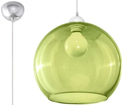 Lampa Wisząca BALL Zielona - Sollux