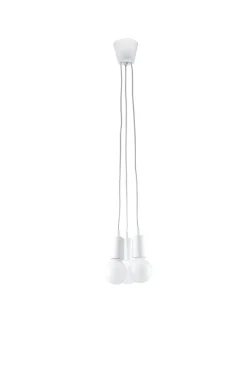 Lampa wisząca DIEGO 3 biała - Sollux