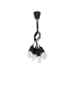 Lampa wisząca DIEGO 5 czarna - Sollux