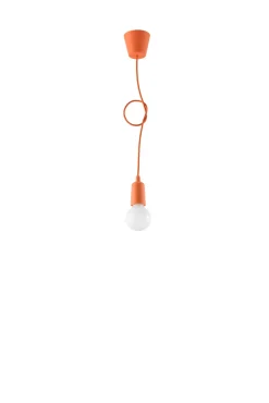 Lampa wisząca DIEGO 1 pomarańczowy - Sollux