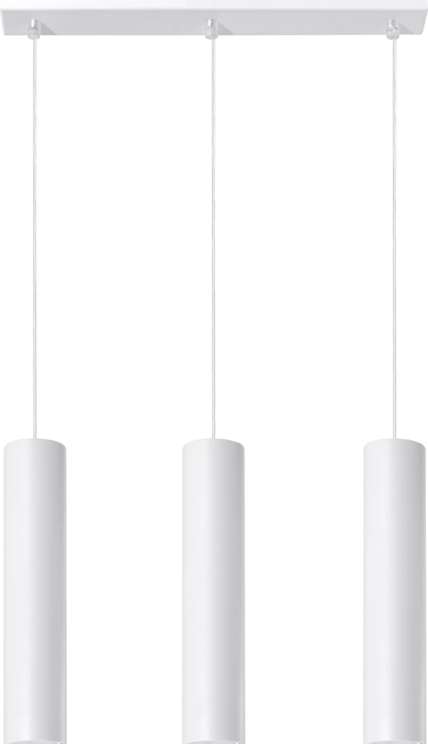 Lampa Wisząca LAGOS 3 Biały - Sollux