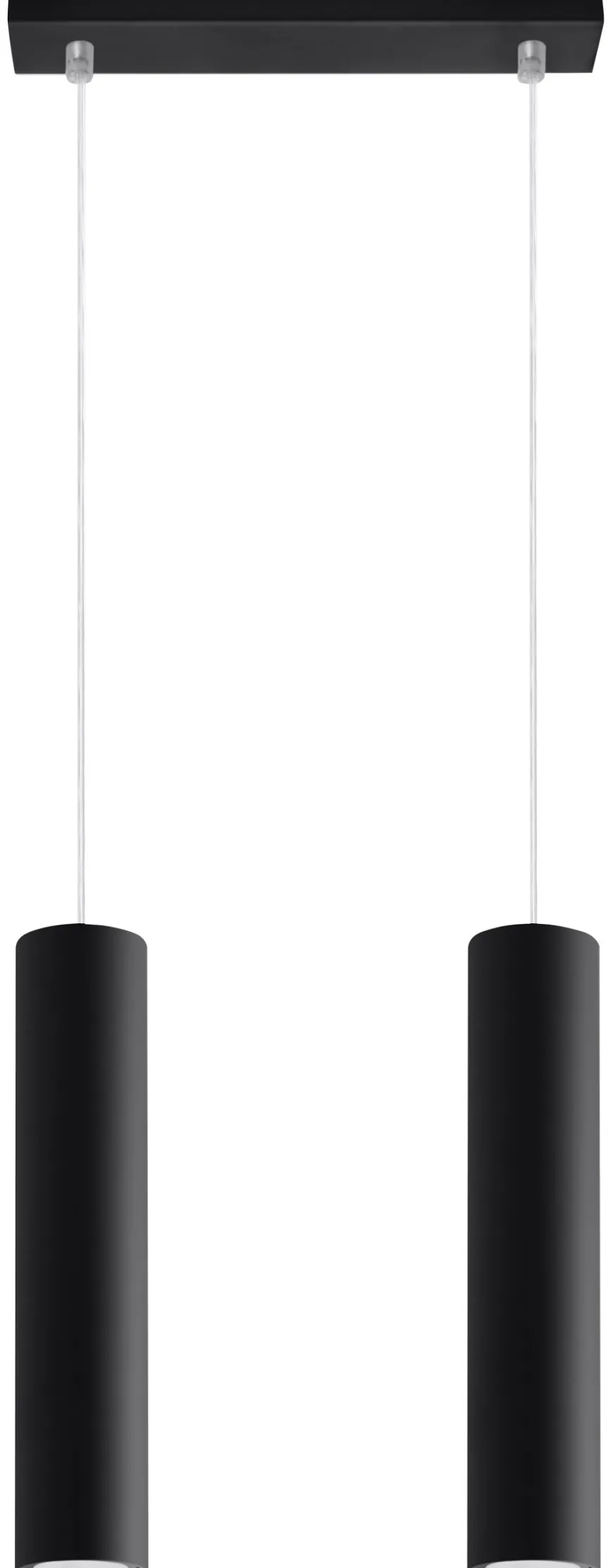 Lampa Wisząca LAGOS 2 Czarny - Sollux