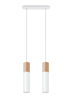 Lampa wisząca PABLO 2 biała - Sollux