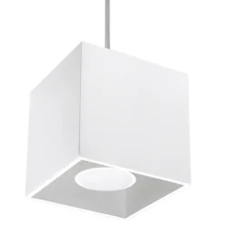 Lampa Wisząca QUAD 1 Biały - Sollux