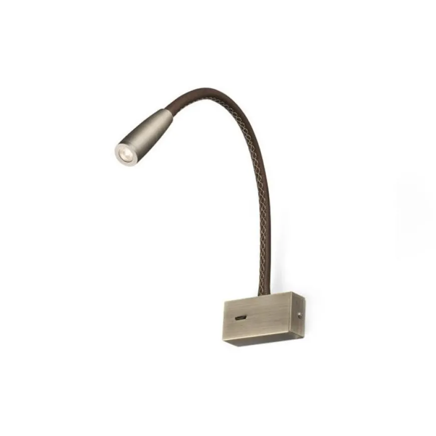 Lead L40 brąz - Faro - lampa ścienna