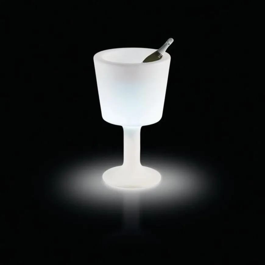 Light Drink H75 biały - Slide - lampa biurkowa