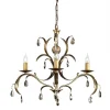 Lily Antique Bronze - Elstead Lighting - lampa wisząca 3-ramienna