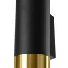 Loopez Czarny/Złoty - SOLLUX LIGHTING - lampa ścienna