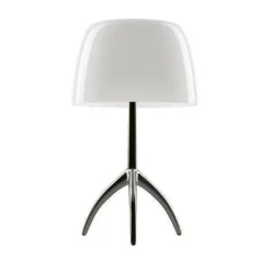 Lumiere Grande H45 biały, czarny, chrom - Foscarini - lampa biurkowa
