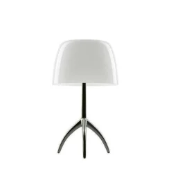 Lumiere Piccola H35 biały, chrom, czarny - Foscarini - lampa biurkowa