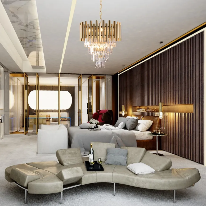 Madison Gold - Milagro - lampa wisząca klasyczna