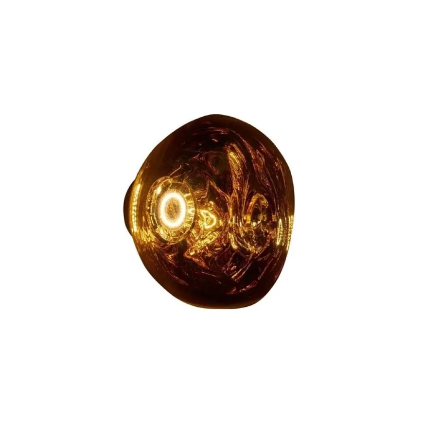 Melt Mini Surface Led Ø30 złoty - Tom Dixon - lampa sufitowa