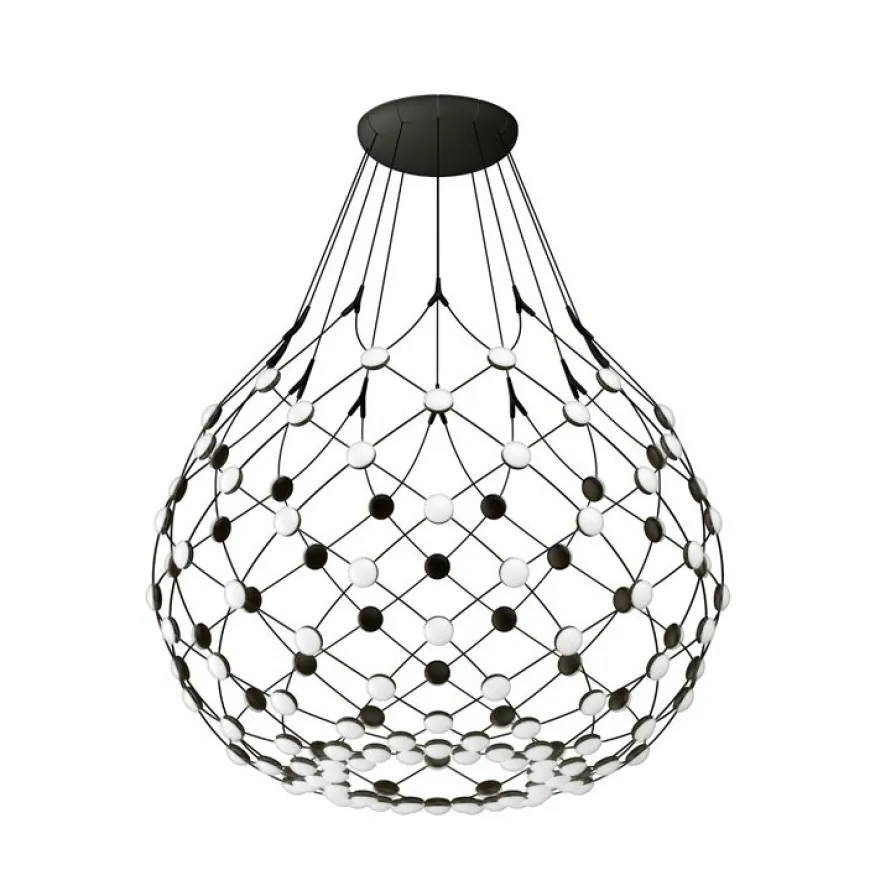 Mesh Ø80 czarny - Luceplan - lampa wisząca