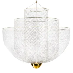 Meshmatics Ø90 stal, mosiądz - Moooi - lampa wisząca