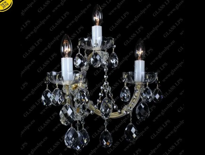 N24 001/03/1; F cut - Glass LPS - kinkiet kryształowy