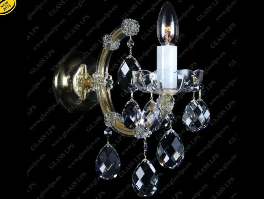 N24 001/01/1; F cut - Glass LPS - kinkiet kryształowy