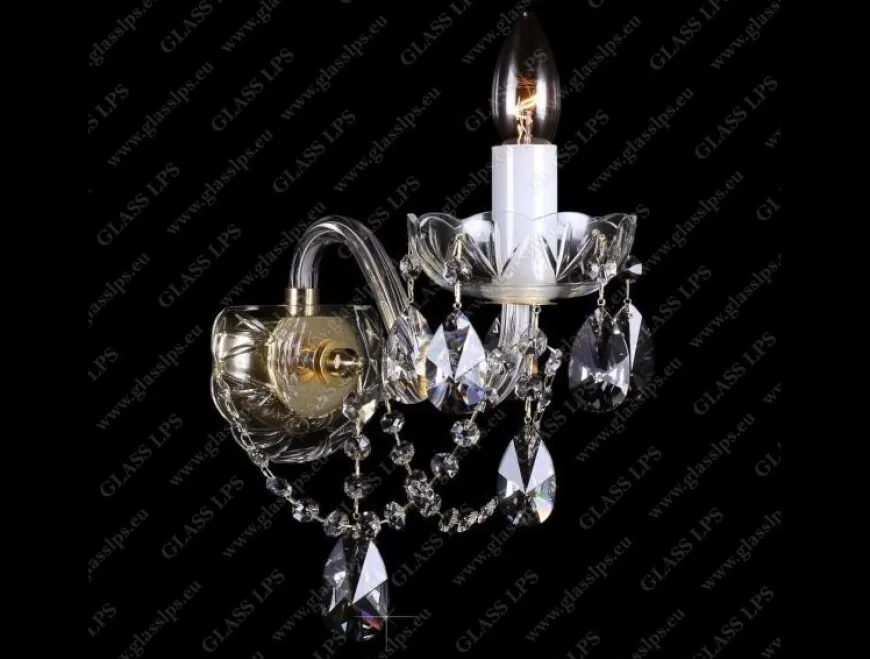 N21 801/01/1-A - Glass LPS - kinkiet kryształowy