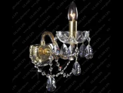N21 801/01/1-A; GOLD - Glass LPS - kinkiet kryształowy